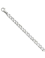 14k White Gold 7.35mm Polished Fancy Link Bracelet