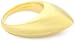 Nicky Hilton Sterling Silver Ring With 18k Gold Wash And Satin Finish,Size 7