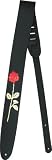 Perri s 2-1/2 Leather Embossed Guitar Strap, Rose