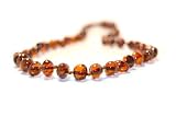 The Original Art of CureTM Baltic Amber Baby Teething Necklace- Honey Brown w/ "THE ART OF CURE" Jewlery Pouch