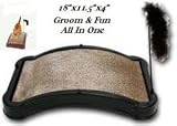 Kitty Scratcher Cat Grooming Board + Toy 18x11.5x 4