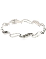 Sterling Silver Marcasite Tennis Bracelet, 7.5"