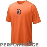 Nike Detroit Tigers Orange NikeFIT Logo Performance T-shirt