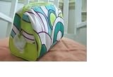 Clinique green circle cosmetic bag