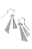 Oasis D542.39OA Ladies Sterling Silver Triangle Earrings