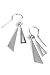 Oasis D542.39OA Ladies Sterling Silver Triangle Earrings