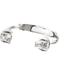 Heart U Back Sterling Silver Diamond Golden Retriever Bangle Bracelet