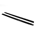 Wade 72-00151 Truck Bed Rail Caps Black Ribbed Finish without Stake Holes for 1999-2007 Silverado & Sierra 1500 2500 (Classic only) with 6.5ft bed (Set of 2)
