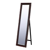 Head West Traditional Cherry Floor Mirror, 18-Inch by 64-Inch