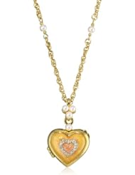Antiquities Couture Pasionaria Ombre Enamel Heart Necklace