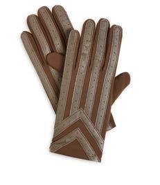 Isotoner Men's Spandex Gloves - Knit Lined Brown