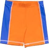 Swim Shorts Rash Guard for Boys - Orange/Royal Blue