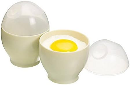 2 Quick and Easy Dishwasher Microwave Safe Oven Egg Cooker, Parboiler, Boiler, Poacher