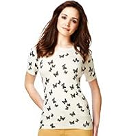 Petite Butterfly Print Jumper