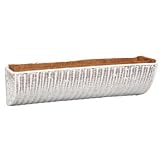 DMC Products 36-Inch Resin Wicker Wall Basket, White