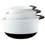 OXO Good Grips Mixing Bowl Set with Black Handles, 3-Piece