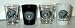 Oakland Raiders Collector Shot Glass 4 Piece Set