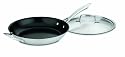 Cuisinart GGT22-30HCR GreenGourmet Tri-Ply Stainless 12-Inch Covered Skillet with Helper Handle