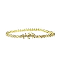 2 CT Diamond Bracelet In 10K Yellow Gold
