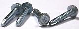 10 X 3/4 Type 25 TCS / Unslotted / Hex Washer Head / Steel / Zinc / 6,000 Pc. Carton