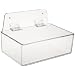 Brady PD206A 3" Height, 9" Width, 6" Depth, Acrylic, Clear Dispenser Tray With Lid, With 6" Height, Backplate