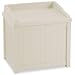 Storage Seat/Deck Box, Resin, 22-1/2w x 17-1/2d x 22-1/2h, 22-gallon, Taupe