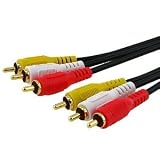 Fosmon RCA Audio Video Cable (Male to Male) - 12ft