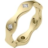Ladies Stylish 14 Karat Yellow Gold Diamond Ring, 0.30 TCW