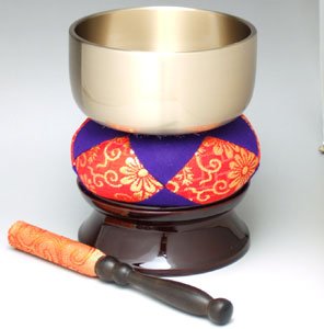 京仏壇はやし 仏具セット お手入れいらずのキレイなお鈴 吉祥りん【フッ素加工】セット 2,8寸