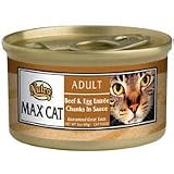 Nutro Max Cat Adult Beef & Egg Entree Chunks in Sauce Canned Cat Food 24/3-oz cans -