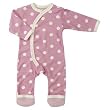 Organics For Kids Spotty Kimono Romper Pink 0-5M
