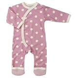 Organics For Kids Spotty Kimono Romper Pink 0-5M