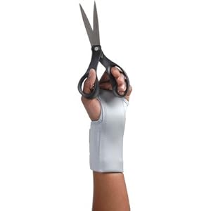 Elastic Wrist Brace Size: Large, Color: Grey, Side: Right