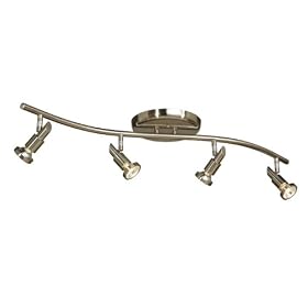 Shuttle - 4 Light Track Spot Mini Pendant Lighting Fixture - Brushed Nickel - B4689