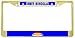 Inner Mongol Mongolia Flag Gold Tone Metal License Plate Frame Holder