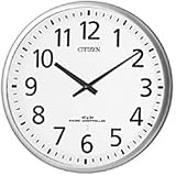 【シチズン/リズム時計】スリーウェイブM821 電波掛け時計 4MY821-019 シルバー