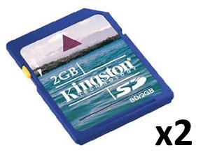 Ricoh RDC-5000 Digital Camera Memory Card 2x 2GB Standard Secure Digital (SD) Memory Card (1 Twin Pack)