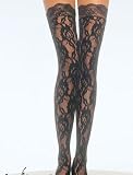 Rose Lace Stockings Thigh High With Lace Top Leg Avenue by Fenvy