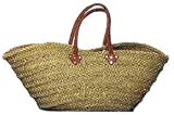 Moroccan Straw Summer Beach / Shopper / Tote Bag 27x12x14