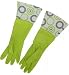Glam-gloves Dishwashing Gloves - Fit's Palm Size up to 3.5  1 Pair Varied Styles