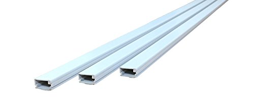 Small Latching Cable Raceway (375 Series) - 5ft - White