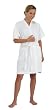 Canyon Rose Cloud 9 Plush Microfiber Women's Short Sleeve Robe, White Willow
