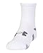 Under Armour Boys HeatGear Crew Socks (3 Pack), White, Medium