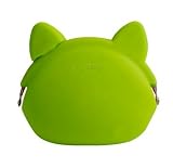 mimi Pochi Cat Silicone Coin Purse - Green