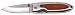 Sports : Max Fuchs Klappmesser Einhand, Holzgriff G&uuml;rtelclip, L. 16 cm, Kl. 7 cm
