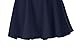 Urban CoCo Women's Basic Versatile Stretchy Flared Casual Mini Skater Skirt (Small, Navy Blue)