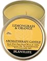 Lemongrass & Orange 100% Essential Oil Aromatherapy Candle-24 hr. burn time