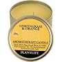 Lemongrass & Orange Aromatherapy Candle- made with 100% pure essential oils- 24 hr. burn time