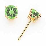 14k 5mm Peridot earring XE72PE