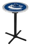 42" Vancouver Canucks Bar Height Pub Table - Cross Legs